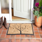 Chadderton Tree of Life Brush Doormat By Esselle