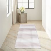 Launder LDR01 CK031 Ivory Abstract Washable Flatweave Runner By Calvin Klein