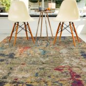 Colores Cloud Gardenia Abstract Rugs in CO01 Multi