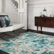 Colores Cloud Ethereal Abstract Rugs in CO03 Blue Multi