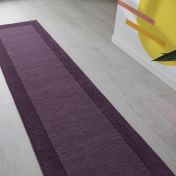 Colours Purple Plain Wool Runner by Oriental Weavers