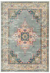 Colt CL02 Medallion Traditional Rugs in Grey