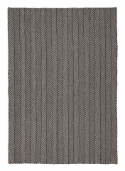 Cotswold Natural COTW03 Wool Herringbone Rugs in Charcoal Grey