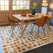 Craft Cobblestone Peach Party 9346 Abstract Rug by Louis De Poortere