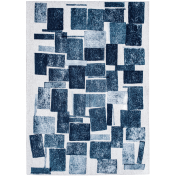 Craft Lucia Ice Blue 9355 Geometric Rug by Louis De Poortere