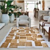 Craft Lucia Nuggets 9357 Brown Geometric Rug by Louis De Poortere