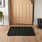 Didsbury Charcoal Braided Doormats By Esselle