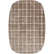 Dune 014-0003 1262 Rounded Rectangle Brown Shaggy Rug by Mastercraft
