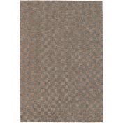 Dune 014-0010 1272 Carved Checked Brown shaggy Rug by Mastercraft