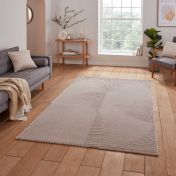 Think Rugs Flores 1924 Mink Washable Rug 