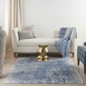 KI50 Grand Expressions GNE01 Rugs by Kathy Ireland in Ivory Navy