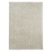 Gravel Mix Shaggy Rugs by Brink & Campman 68209 White Grey