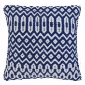 Asiatic Halsey Blue Geometric Cushion