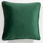Hyde Square Piped Edge Velvet Olive Cushion By Esselle 