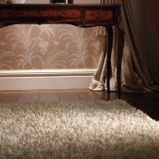 Imperial Shaggy Wool Rugs in Ivory 