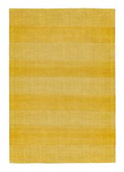 Ives Modern Chevron Striped Rugs in Yellow