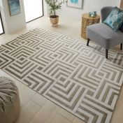 Lugano LUG01 Ivory Gold Rug By Concept Looms 