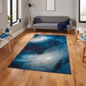 OS0078 Modern Abstract Rugs by Michelle Collins in Navy Blue