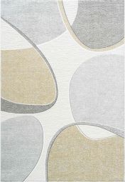 Milano 46004 6191 Abstract Orb Rugs in Gold Yellow