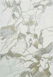 Milano 46014 6191 Abstract Marble Rugs in Grey