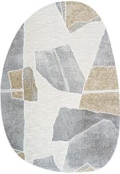 Milano 046-0038-6191 Abstract Oval Rug by Mastercraft