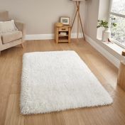 Montana Shaggy Rugs in Ivory