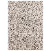 Muse MU11 Abstract Spotty Woven Rugs in Black Cream