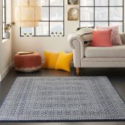 Palermo Rugs PMR04 in navy grey by Nourison