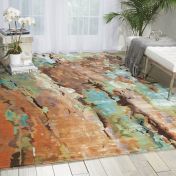 Prismatic Modern Abstract Rugs in PRS09 Multi-Coloured by Nourison