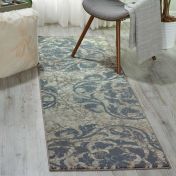 Maxell hallway runners MAE10 by Nourison in Ivory Blue
