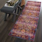 Vintage Kashan Runners VKA03 by Nourison in Red Multi 