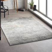 Artic Poetic Reflection Modern Abstract Rugs in Grey