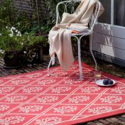 Laura Ashley Porchester 480200 Poppy Red Outdoor Rug