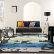 Prismatic Abstract Rugs PRS23 by Nourison in Black Multicolour