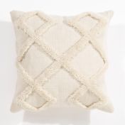 Revival Windsor Cream Geo Tufted Cushion By Esselle 