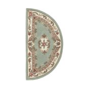 Shensi Traditional Half Moon Rugs in Green