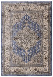 Sovereign Medallion Persian Traditional Rugs in Blue