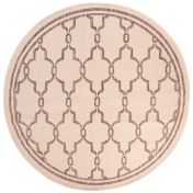 Rug Style Terrace Spanish Tile Natural Outdoor Circle Rug