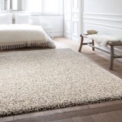 Twilight Speckled Shaggy Rugs 39001 2211 in Linen White