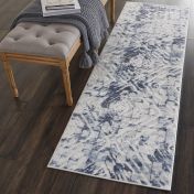 Urban Decor Runners URD02 by Nourison in Ivory and Blue