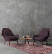 Zehraya Abstract Persian Distressed Rugs in ZE08 Cranberry Red