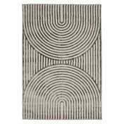 Zoe Arcs Natural 3D Abstract Modern Rug by Oriental Weavers